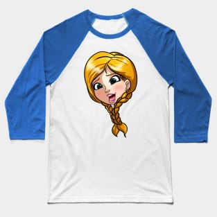 Pigtail Princess Baseball T-Shirt